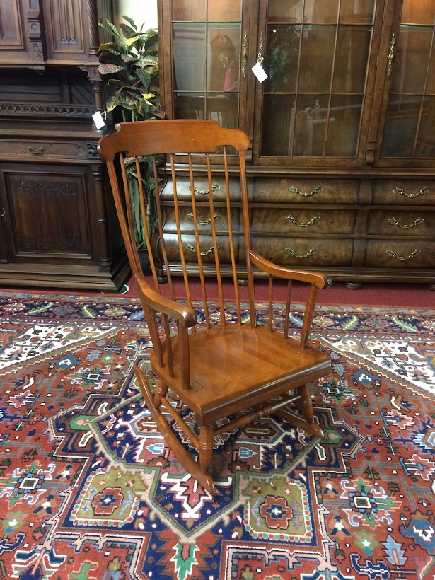 Vintage Rocking Chair, Nichols and Stone Furniture, Cherry Wood