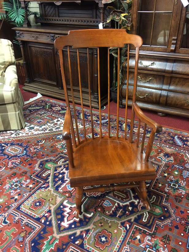 Vintage Rocking Chair, Nichols and Stone Furniture, Cherry Wood