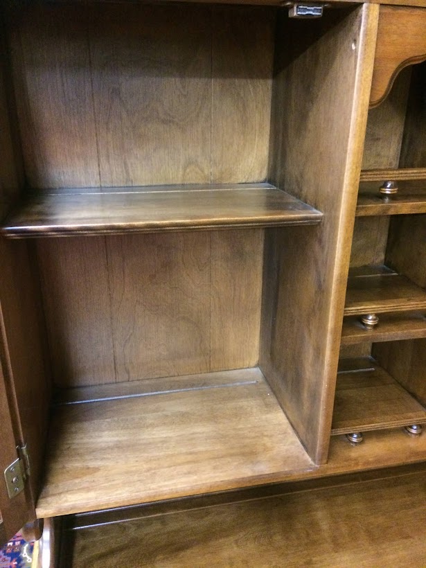 Vintage Maple Hutch Cabinet, Temple Stuart Furniture
