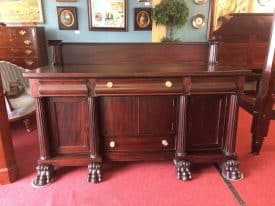 Antique Buffet, Empire Style Furniture, Hairy Paw Buffet