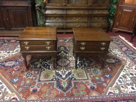 Vintage End Tables, Cherry Side Tables, the Pair
