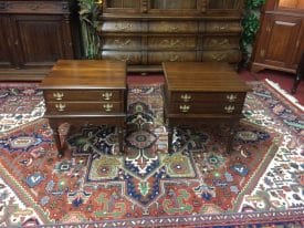 Vintage End Tables, Cherry Side Tables, the Pair