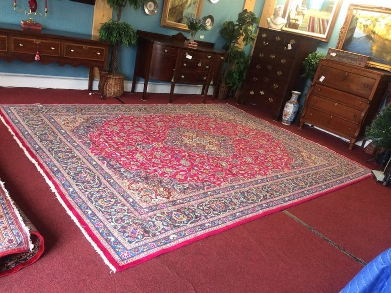 Vintage Persian Rug, Hand-knotted Room Size Rug