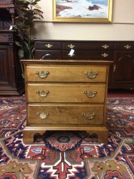 Vintage Nightstand, Maple Chest, Ethan Allen Furniture