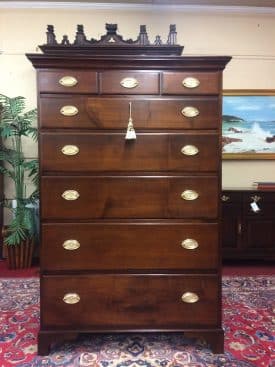 Antique Tall Chest, Pennsylvania Chest of Drawers, Walnut Wood