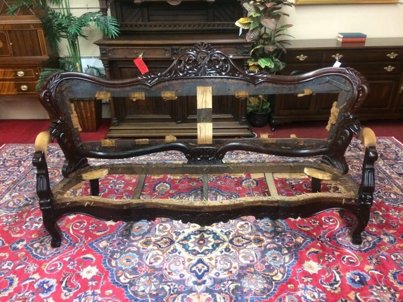 Best Price Antique Victorian Sofa Frame, Carved Antique Sofa For Sale