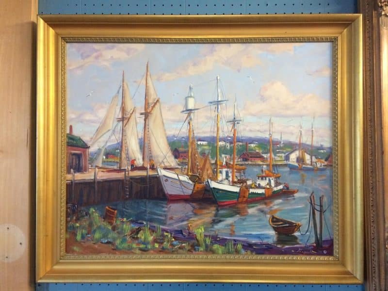 Vintage Oil Painting, Oil on Canvas, Charles Stepule