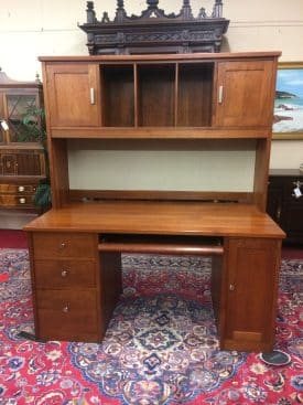 Vintage Desk with Bookcase Top, Stickley Furniture