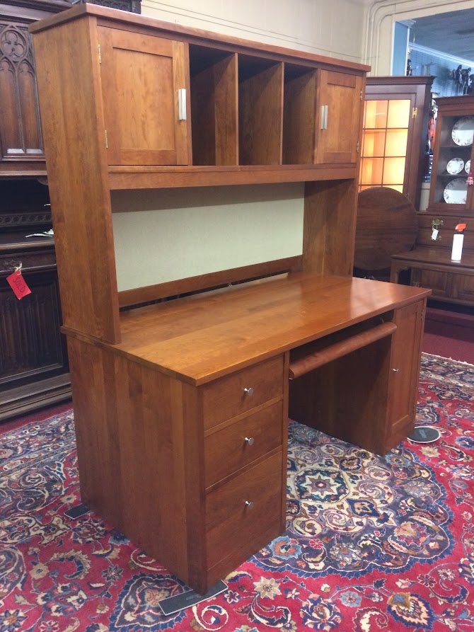 Vintage Desk with Bookcase Top, Stickley Furniture