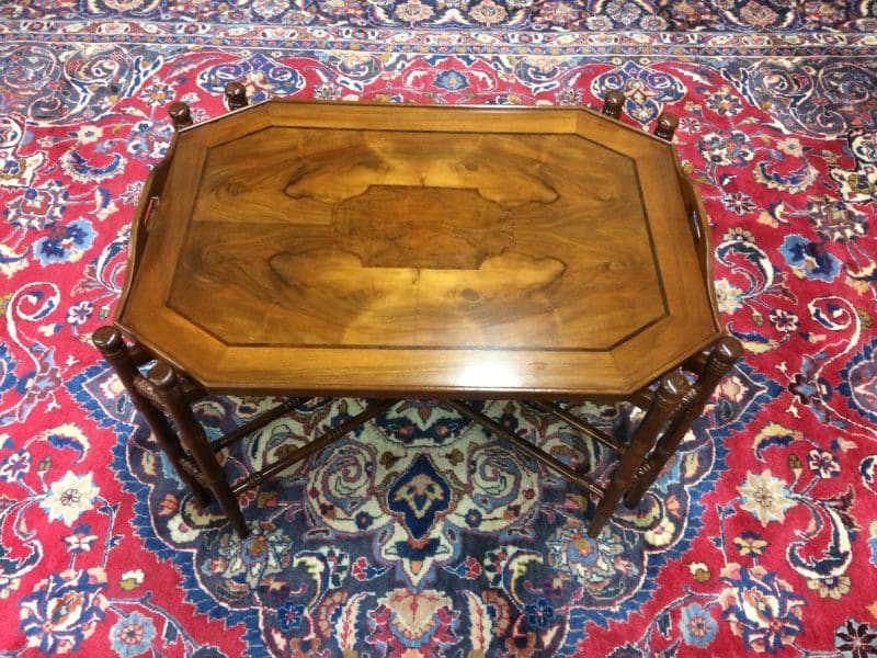 Vintage Coffee Table, Butlers Table with Stand