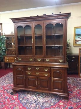 Vintage China Cabinet with Glass Doors, Pennsylvania House Furniture