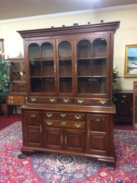 Vintage China Cabinet with Glass Doors, Pennsylvania House Furniture