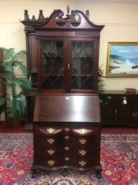 Vintage Secretary Desk, Mahogany Secretary Desk, Claw Foot Desk