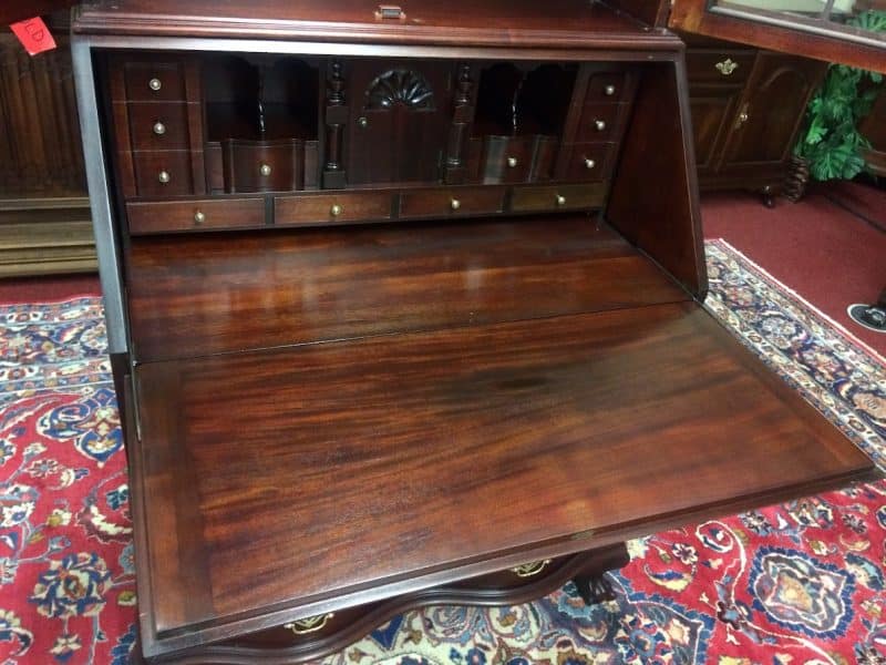 Vintage Secretary Desk, Mahogany Secretary Desk, Claw Foot Desk