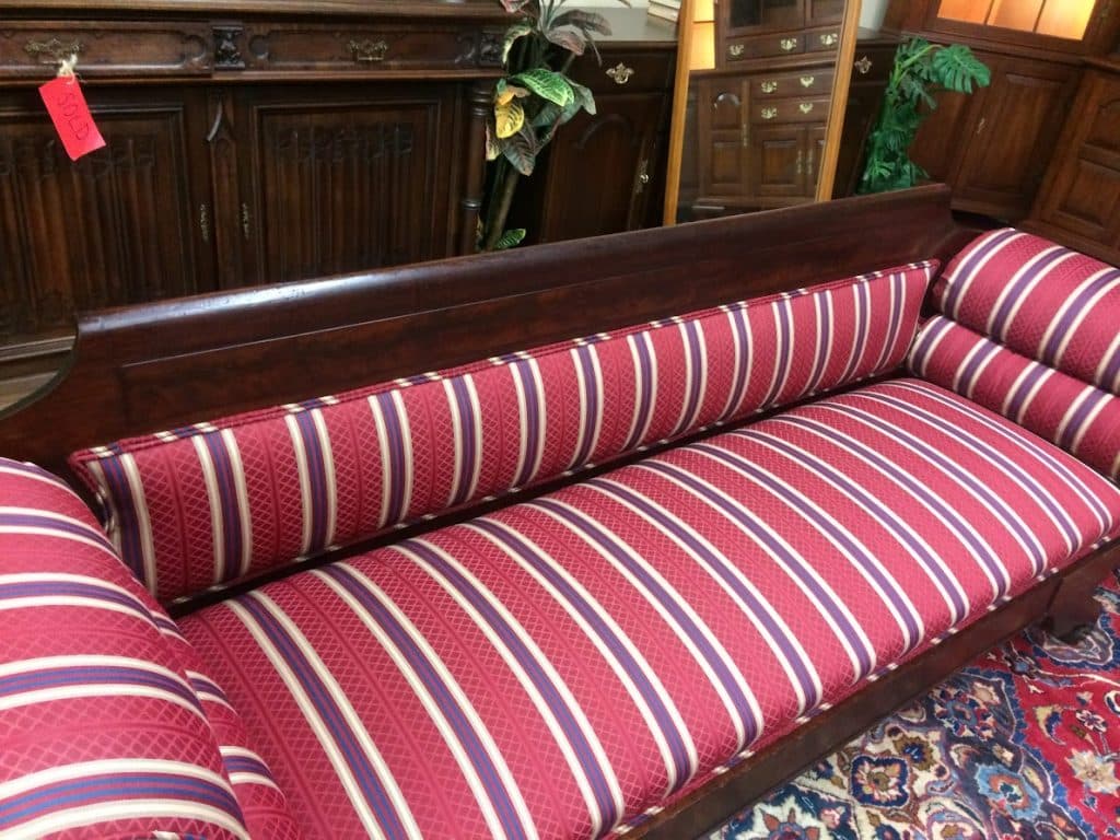 Best Price Antique Sofa, Empire Sofa, Vintage Striped Couch For Sale