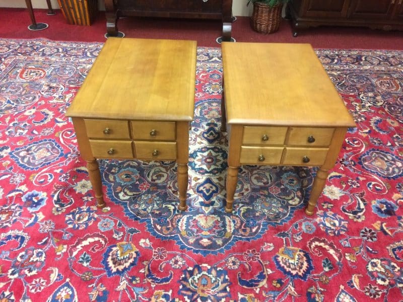 Vintage End Tables, Maple End Tables 👍