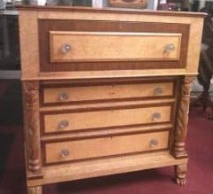 Antique Tiger Maple Chest of Drawers