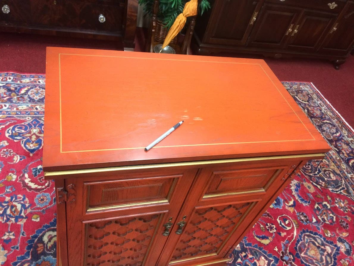 Vintage Bar Cart, Chinoiserie Bar