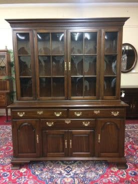 Vintage China Cabinet, Bubble Glass, Pennsylvania House Furniture
