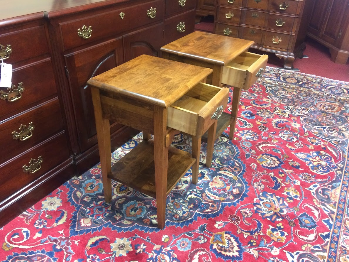 Vintage End Tables, Maple End Tables, The Pair 👍