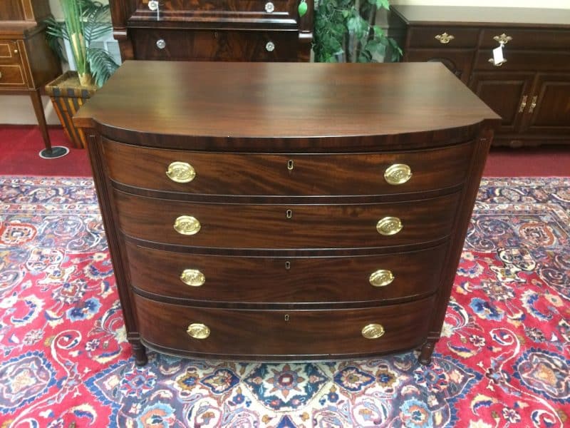 Antique Four Drawer Chest, Mahogany Chest of Drawers