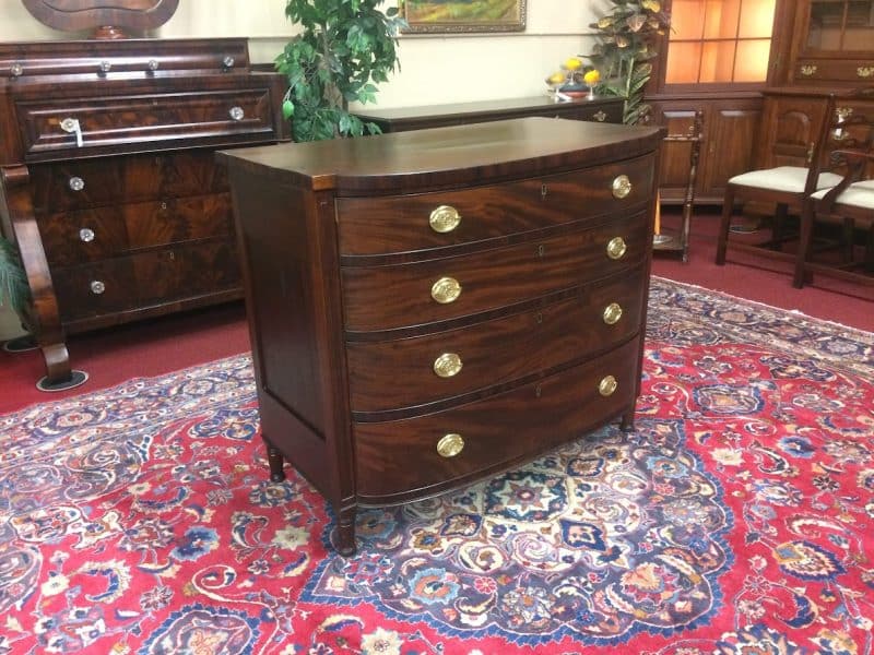 Antique Four Drawer Chest, Mahogany Chest of Drawers