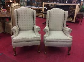 Vintage Wingback Chairs, Clayton Marcus Furniture