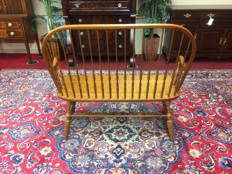 Vintage Bench, Oak Windsor Style Bench