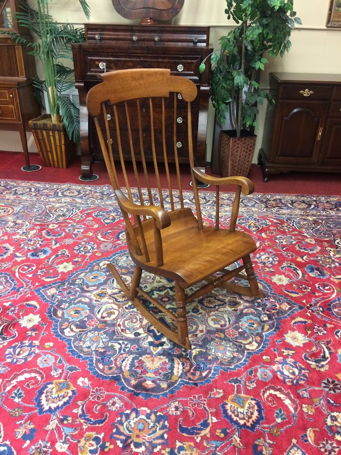 Vintage Rocking Chair, Nichols & Stone Rocker, Maple Rocking Chair