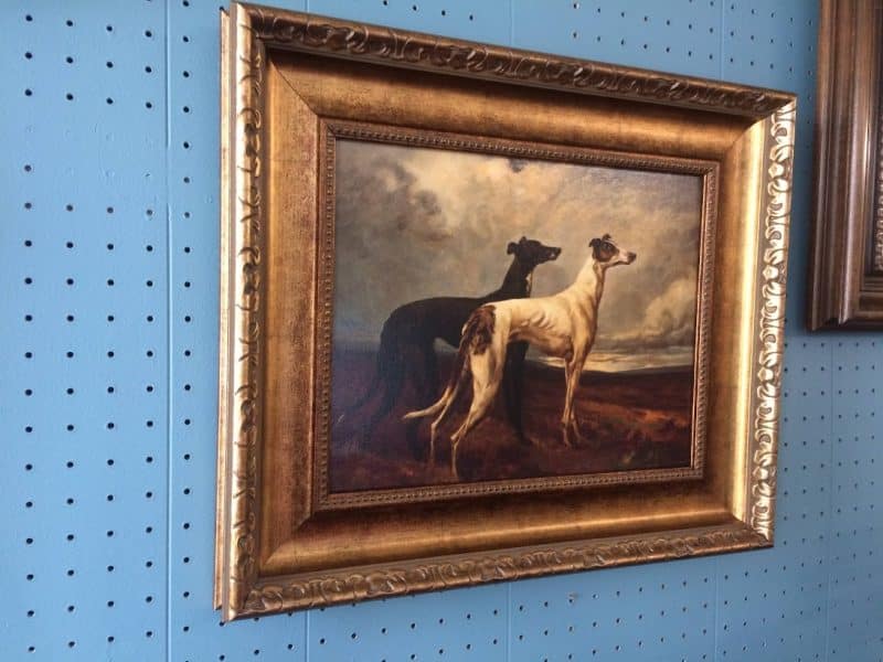 Vintage Reproduction Print, Greyhound Print