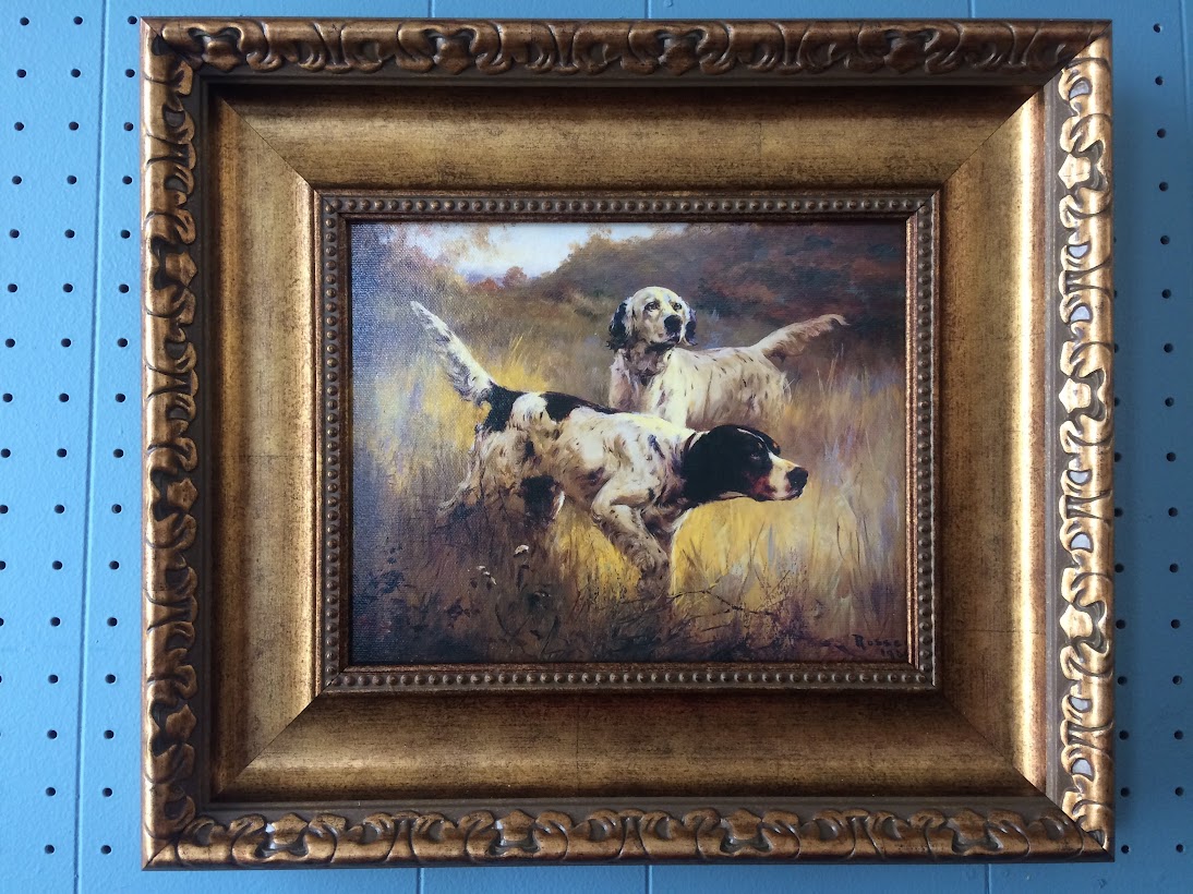 Vintage Reproduction English Setters Print