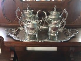 Vintage Tea Set, Silverplated Tea Service, Reed & Barton