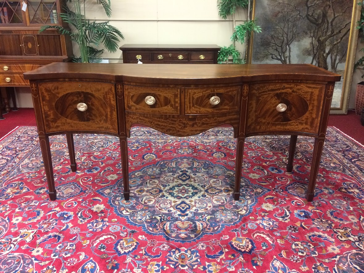 Vintage Sideboard - Inlaid Buffet - Federal Style Furniture