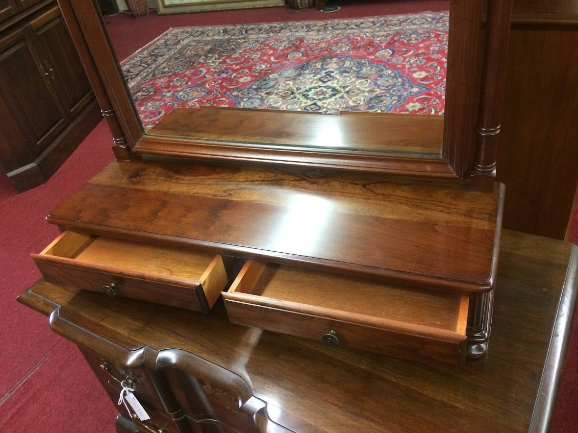 Vintage Dresser Mirror Shaving Mirror Cherry Tabletop Mirror