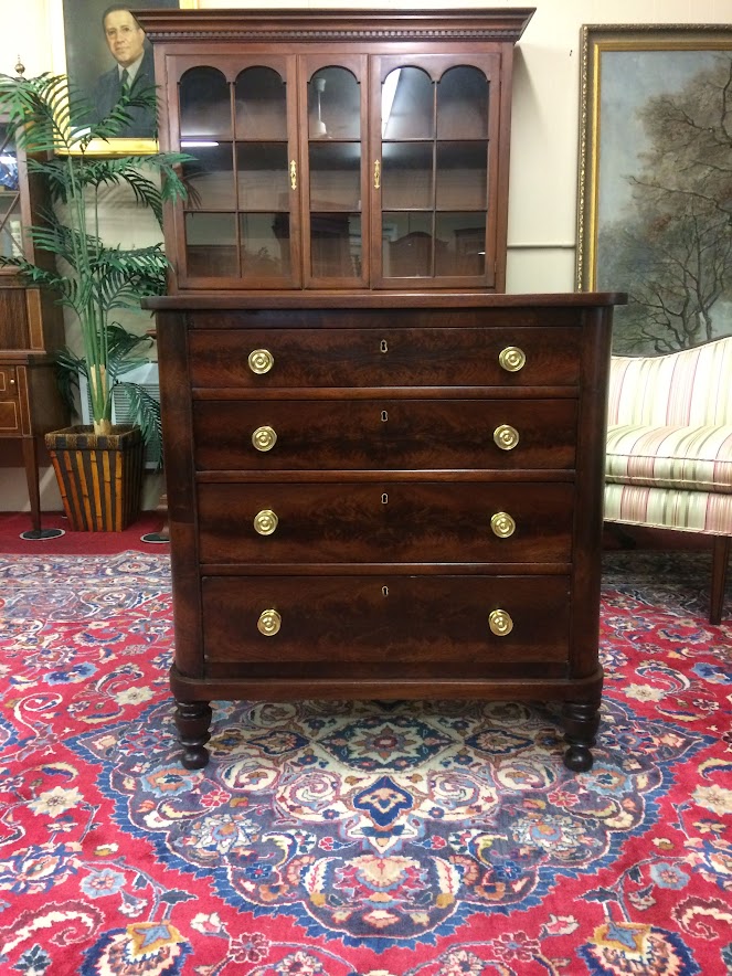 Antique Chest of Drawers, Four Drawer Chest, Mahogany Dresser