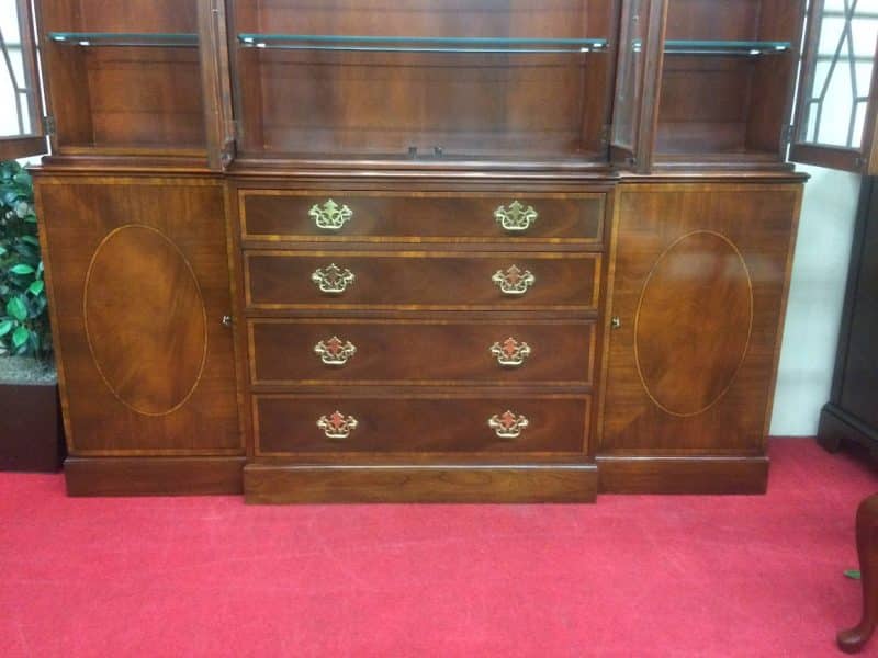 Vintage China Cabinet, Breakfront, Baker Furniture