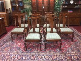 Vintage Dining Chairs, Tom Seely Dining Room Chairs, Set of Ten Chairs