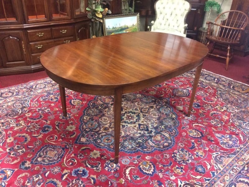 Vintage Dining Table, Cherry Wood, Three Leaves