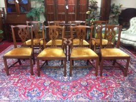 Vintage Dining Chairs, Henkel Harris Furniture, Set of Eight