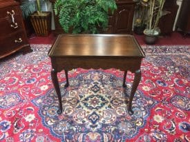 Vintage Statton Tea Table, Queen Anne Tea Table, Cherry Wood