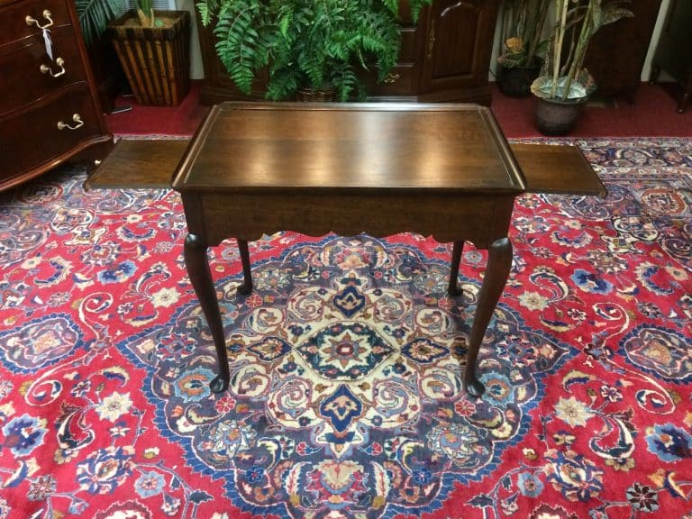 Vintage Statton Tea Table, Queen Anne Tea Table, Cherry Wood - Image 7
