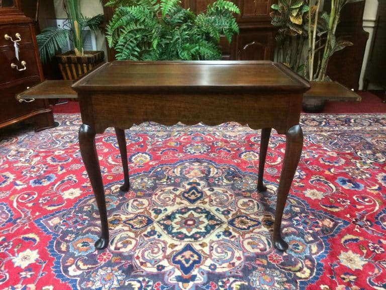 Vintage Statton Tea Table, Queen Anne Tea Table, Cherry Wood - Image 6