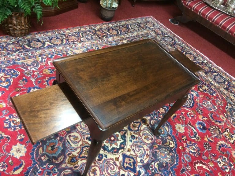 Vintage Statton Tea Table, Queen Anne Tea Table, Cherry Wood - Image 5