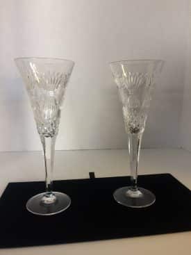 Waterford Crystal Champagne Flutes, Set of Two