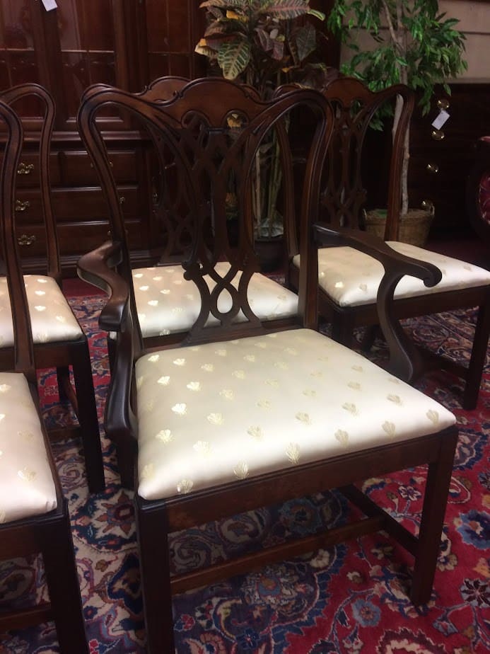 Best Price Vintage Dining Chairs, Chippendale Style Chairs, Set of Six ...