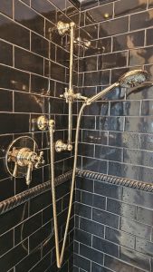brass fixtures bathroom