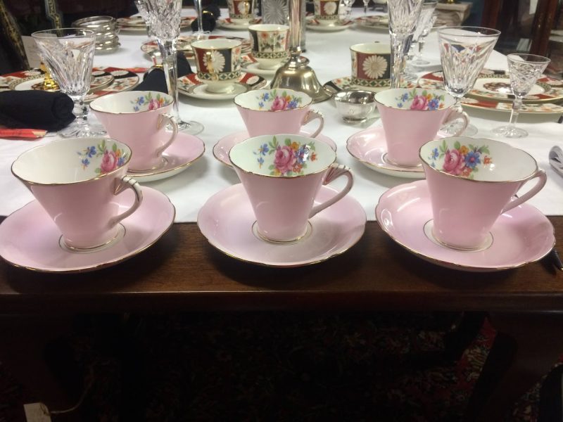 Vintage Cups and Saucer Set, Grafton China, English China