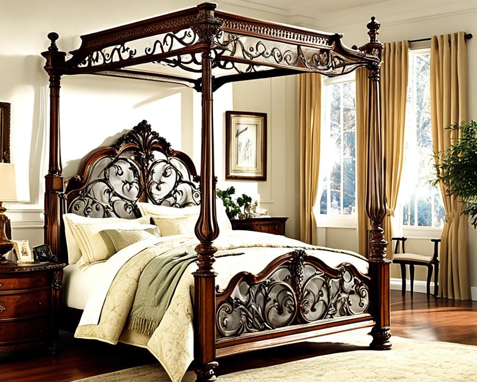 antique canopy bed