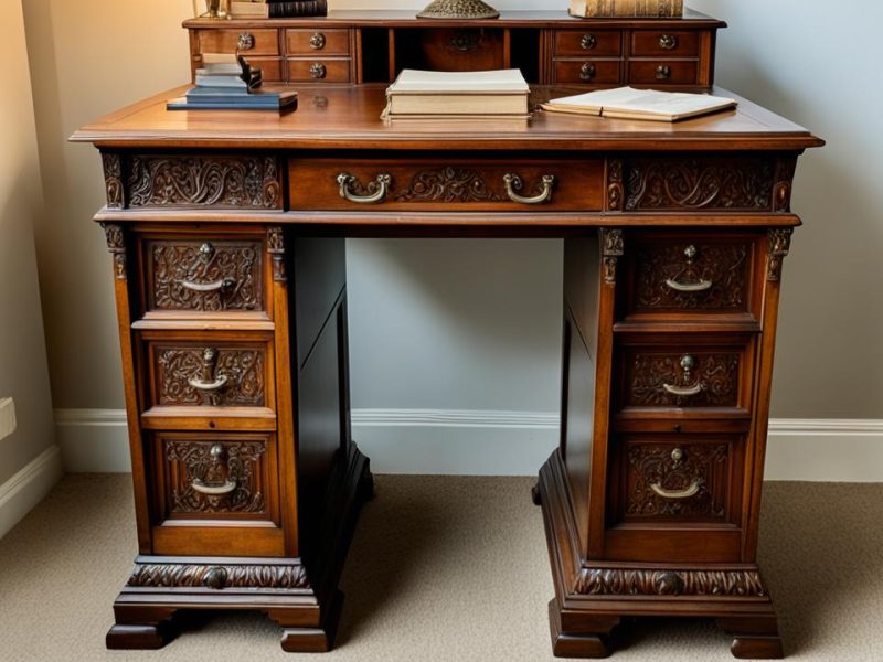 Antique Pedestal Desk