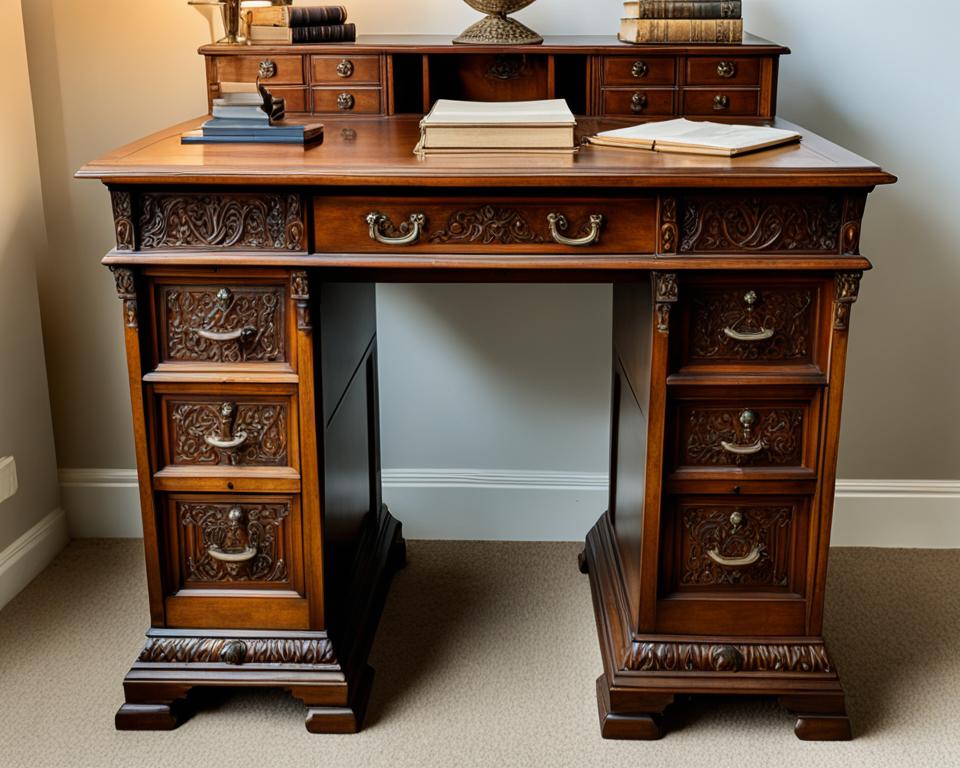 Antique Pedestal Desk